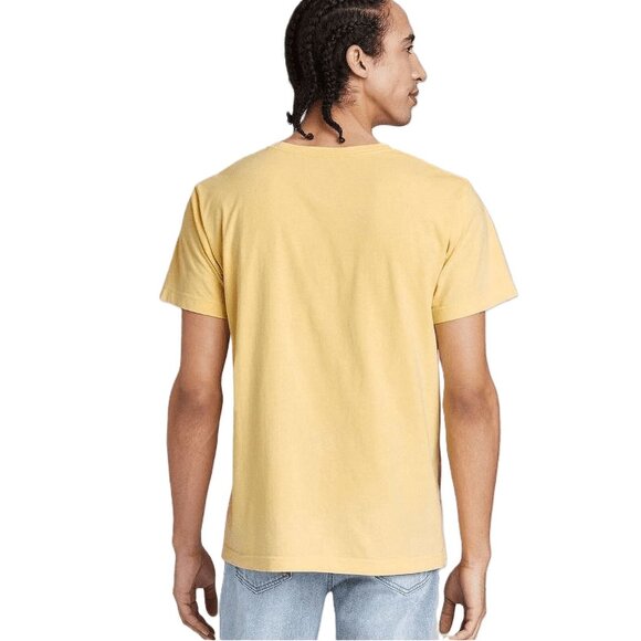 Original Use Men's Sweet Corn Yellow Soft 100% Cotton Crewneck Tee - Large 42/44 - Picture 2 of 6